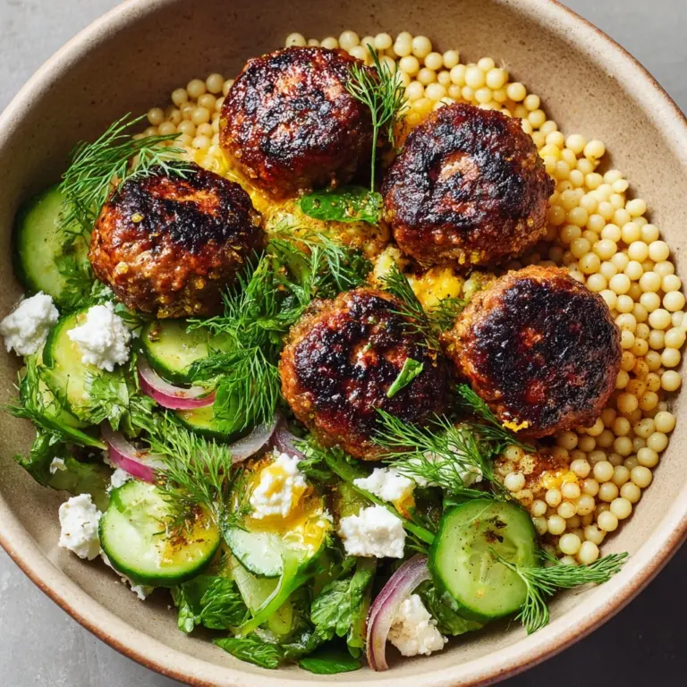 Herby Greek Chicken Meatballs Recipe
