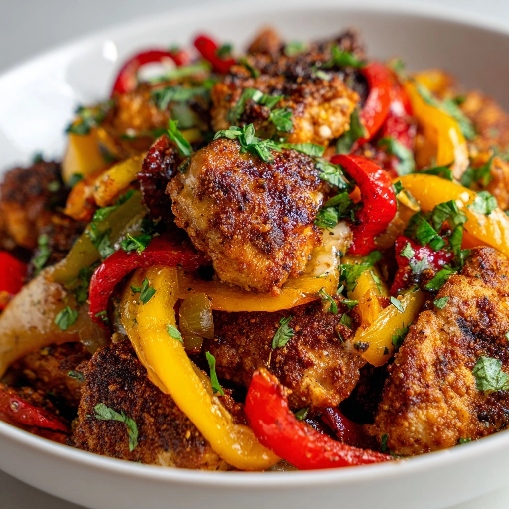 Cajun Chicken with Bell Peppers: A Flavorful Delight! Recipe - Recipe Image