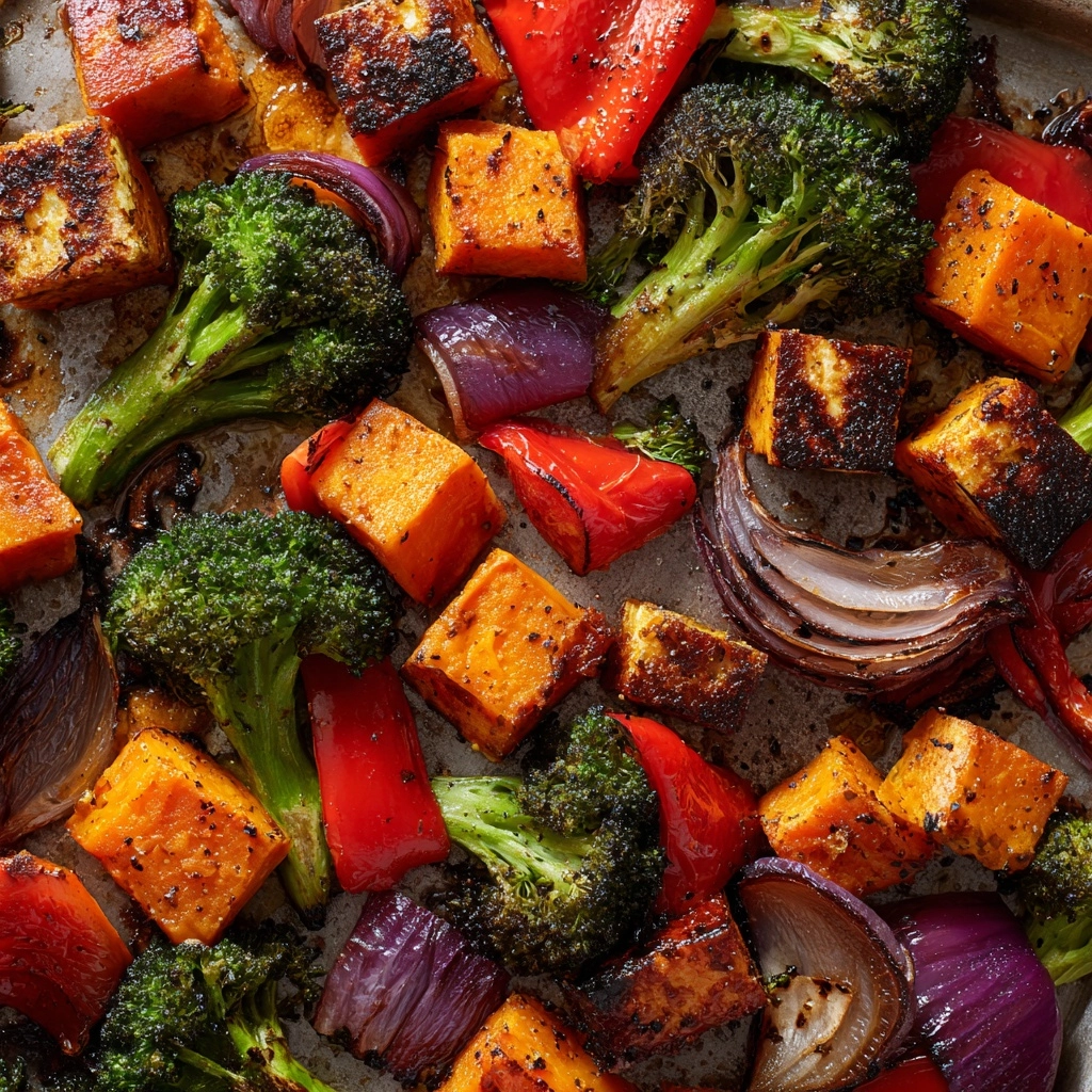 Warm Roasted Veggie Salad with Maple Dijon Vinaigrette Recipe - Recipe Image