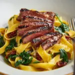Creamy Gorgonzola Steak Pasta Recipe