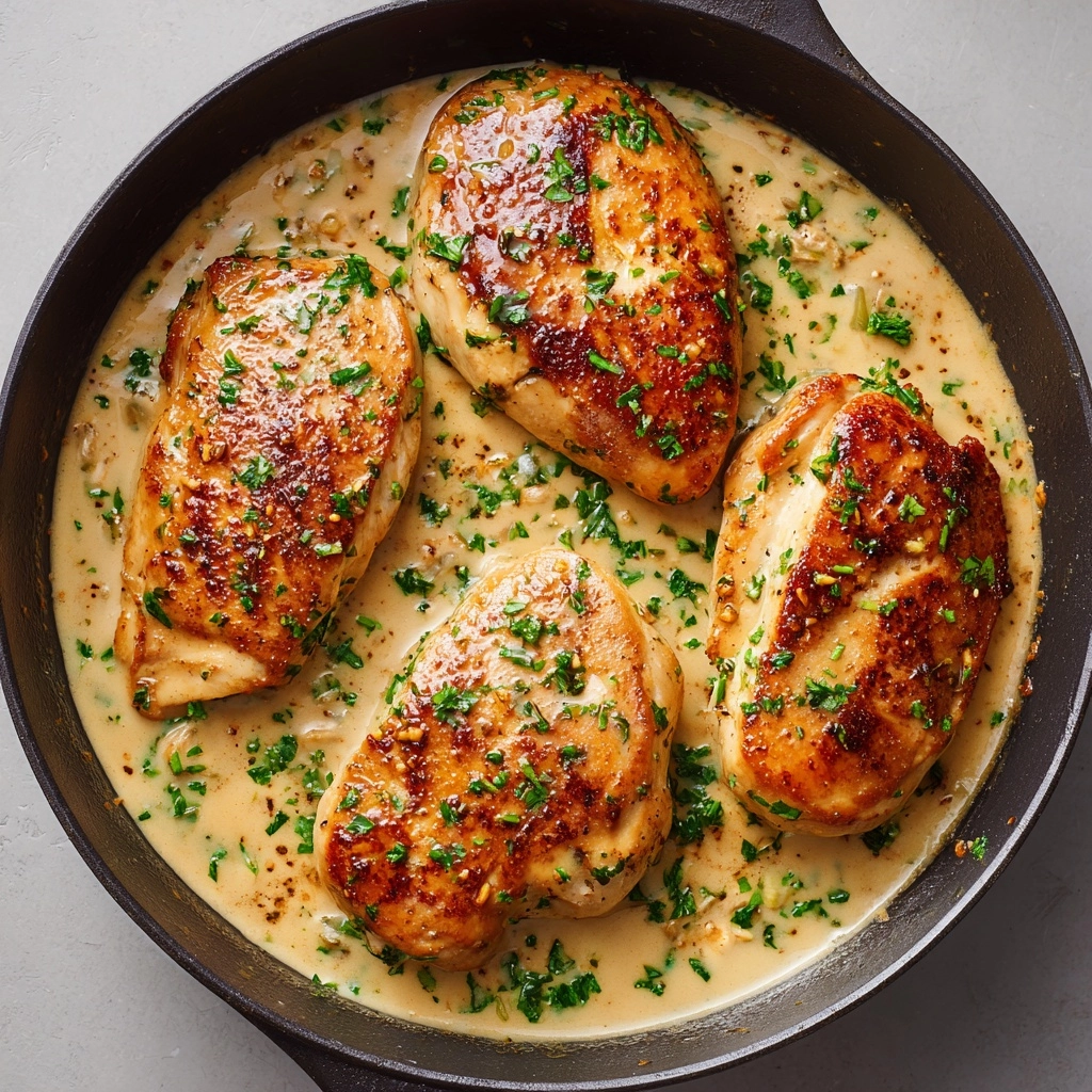 Creamy Garlic Parmesan Chicken Skillet Recipe - Recipe Image