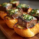 Garlic Bread Steak Bites Recipe
