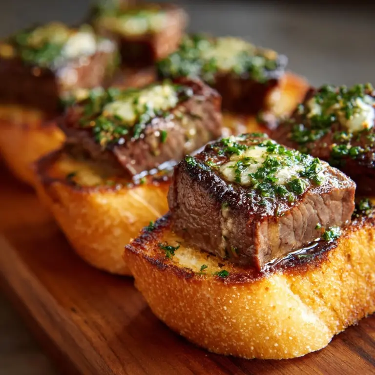 Garlic Bread Steak Bites Recipe