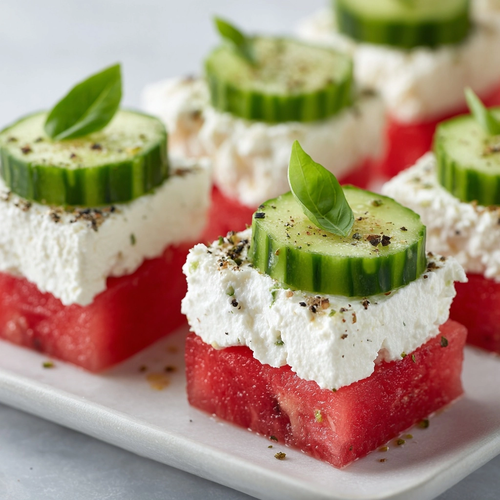 Summer Watermelon Goat Cheese Recipe - Recipe Image