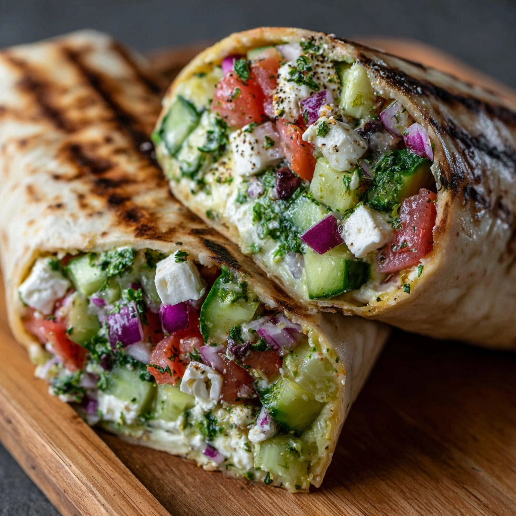 Delicious Greek Salad Pita Pockets Recipe - Recipe Image