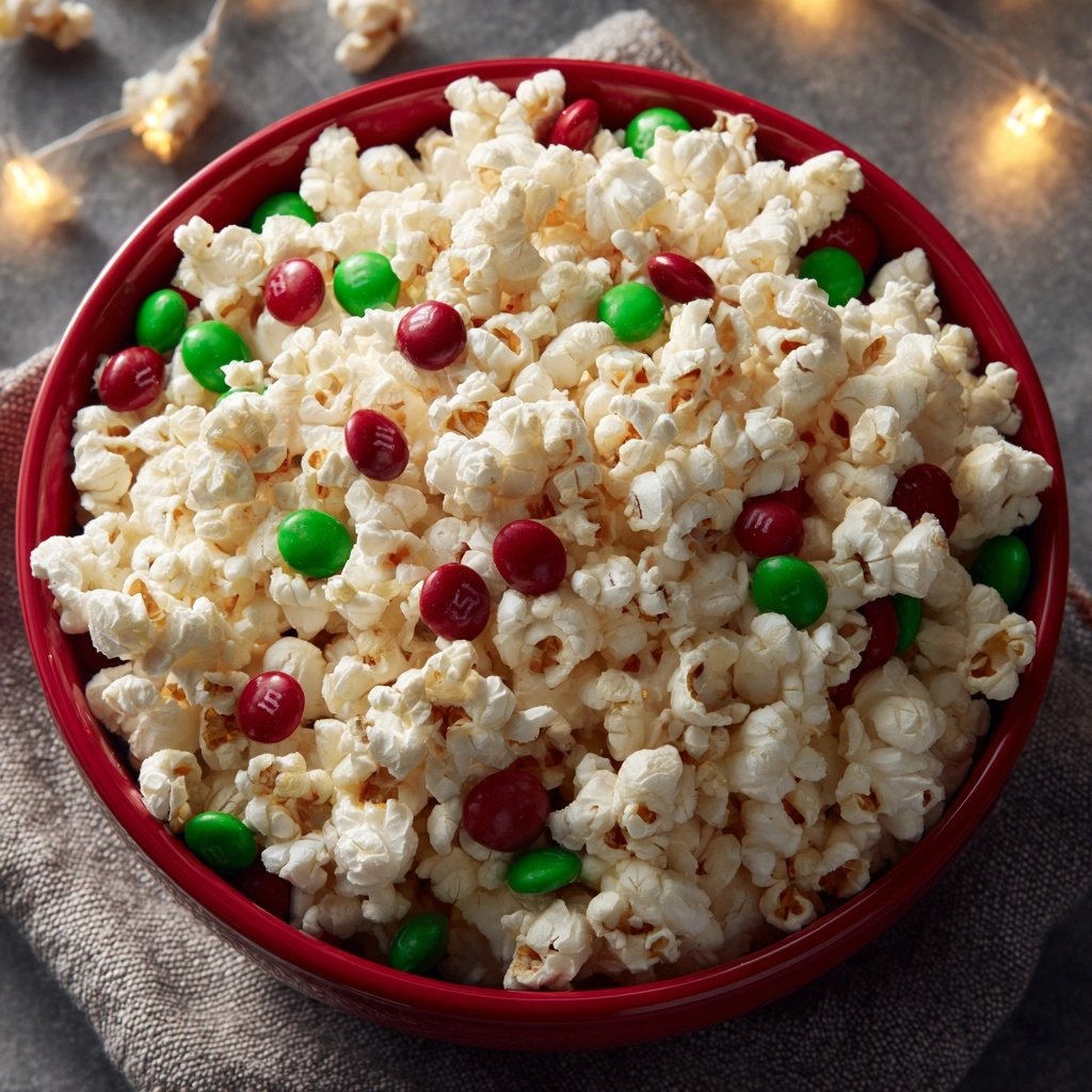 Christmas Popcorn: A Sweet and Festive Treat Recipe - Recipe Image