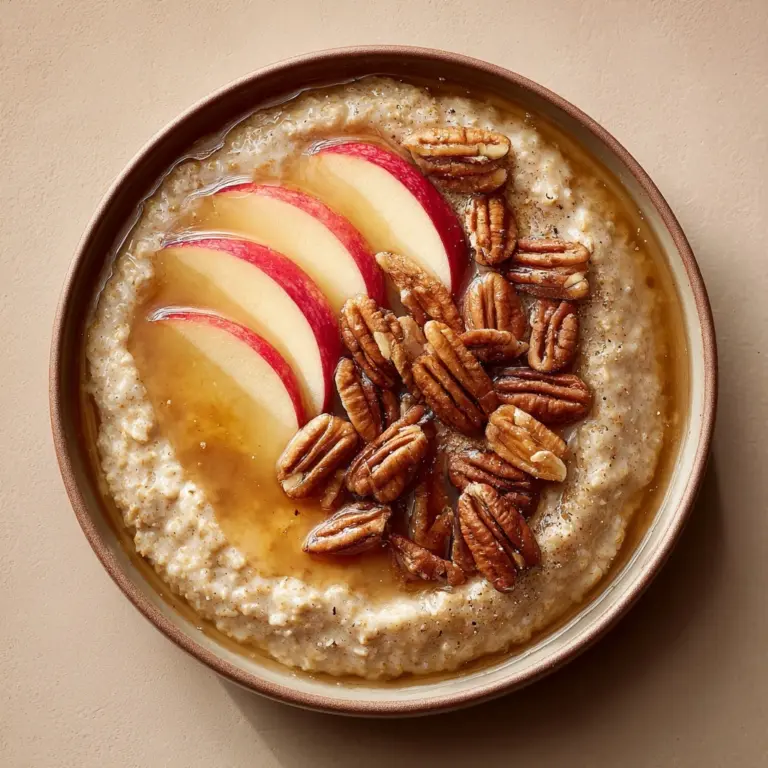 Cinnamon Apple Oatmeal with Caramelized Apples and Walnuts Recipe