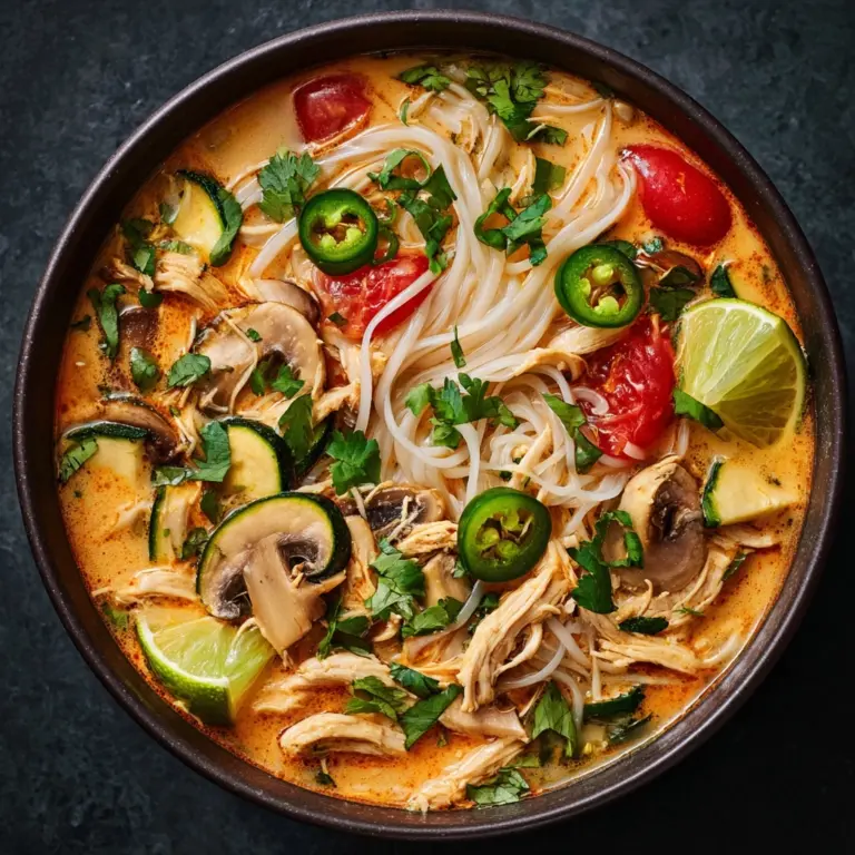 Easy Thai Chicken Curry Soup Recipe