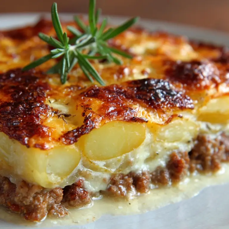 Beef Potato Cheese Casserole Recipe