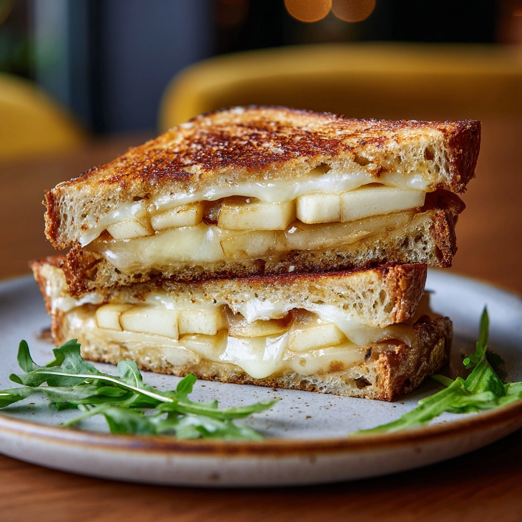 Cinnamon Sugar Brie and Apple Grilled Cheese Recipe - Recipe Image