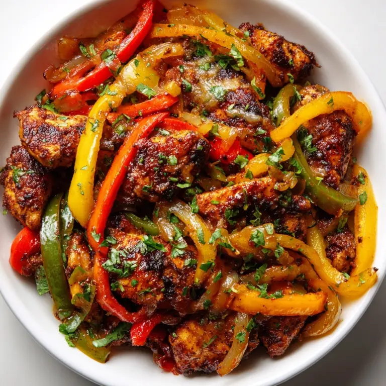 Cajun Chicken with Bell Peppers: A Flavorful Delight! Recipe