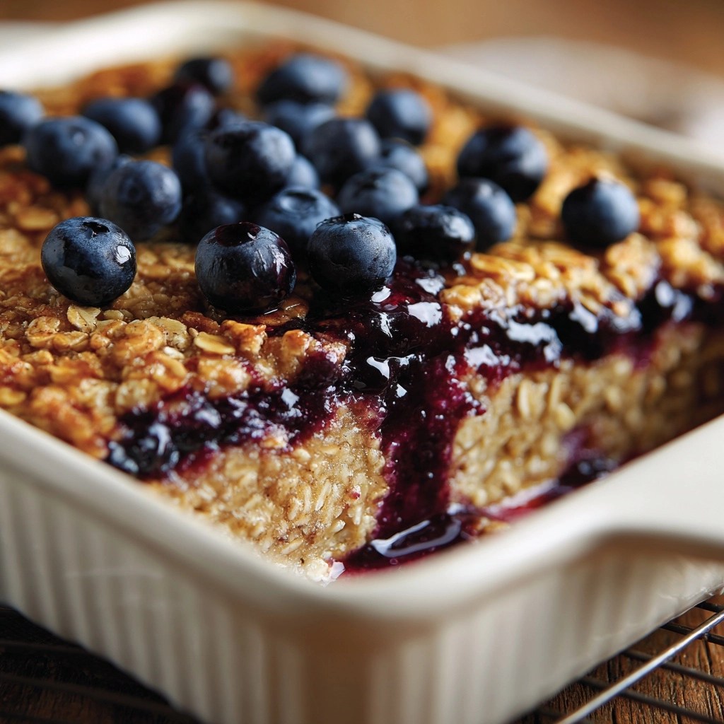 Blueberry Baked Oats Recipe - Recipe Image