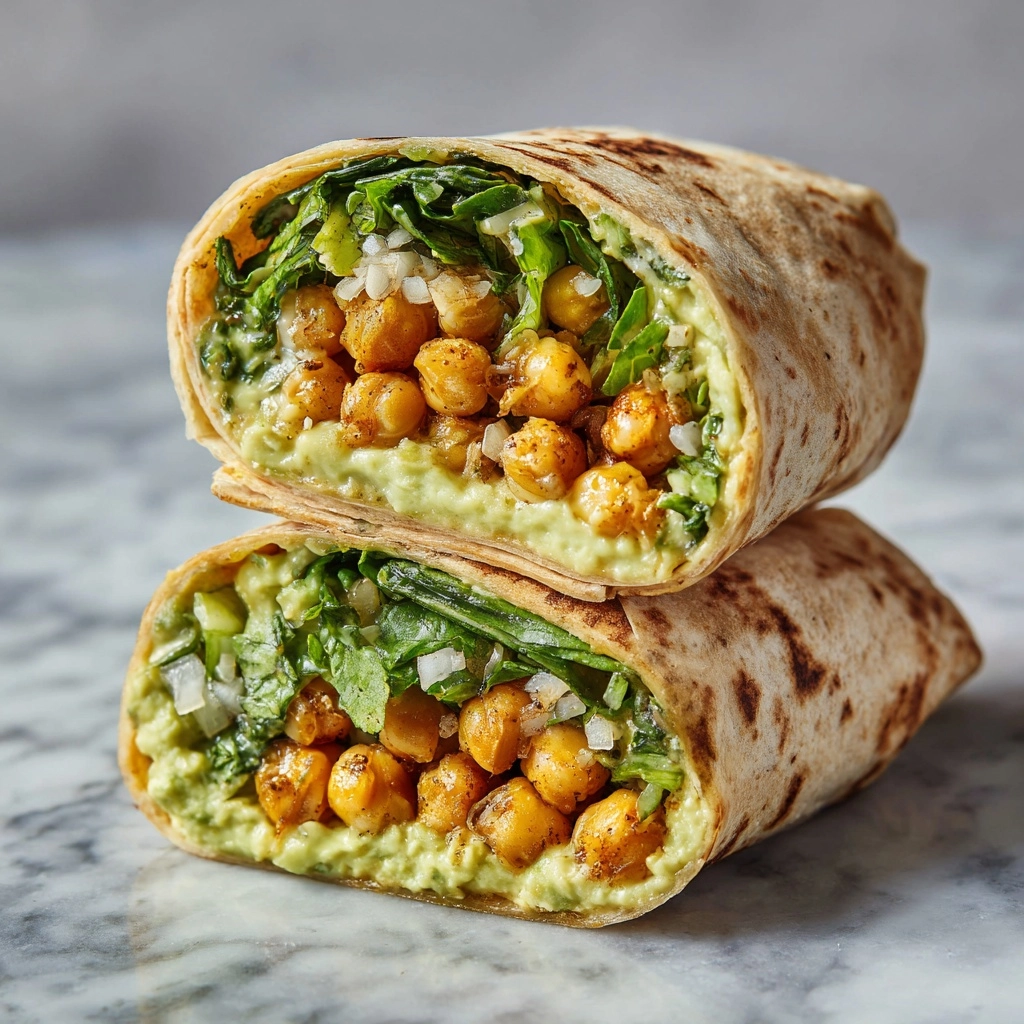 Crunchy Chickpea Caesar Wraps Recipe - Recipe Image