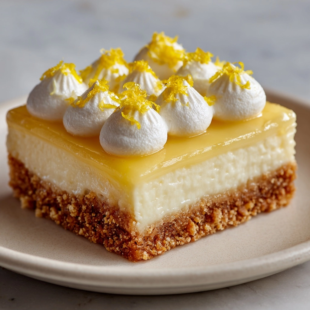 Lemon Cream Pie Bars Recipe - Recipe Image