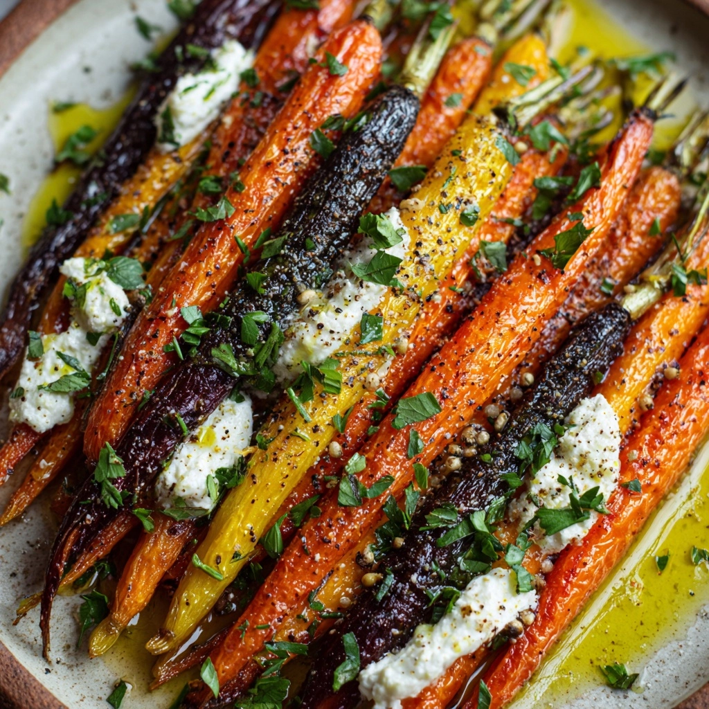 Roasted Carrots with Whipped Ricotta Recipe - Recipe Image