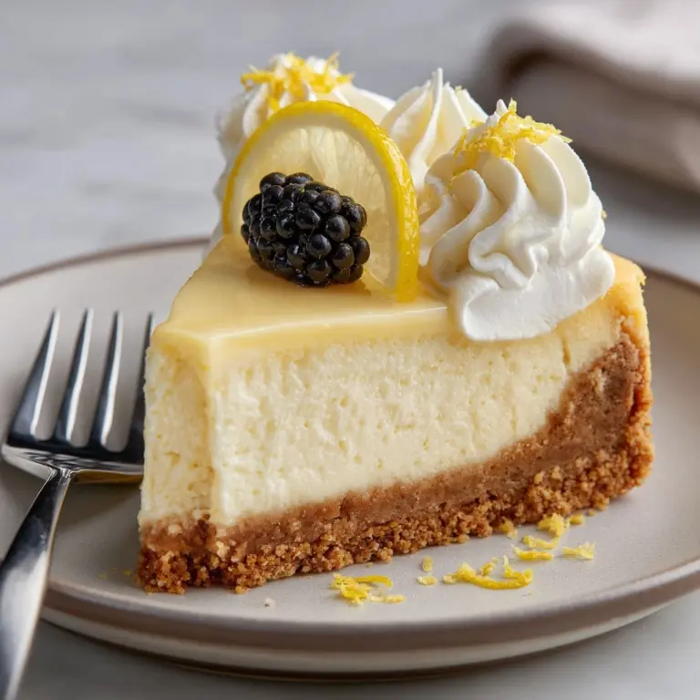 No-Bake Lemon Cheesecake Recipe