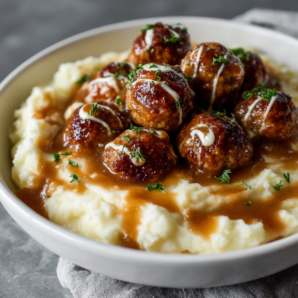 Crock Pot French Onion Meatballs Recipe - Recipe Image