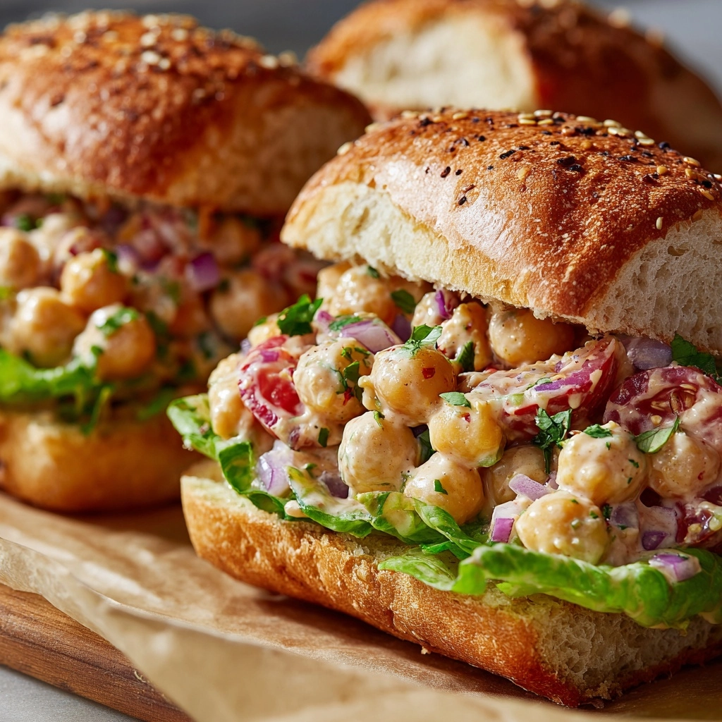 Chickpea Salad Sandwich Recipe - Recipe Image