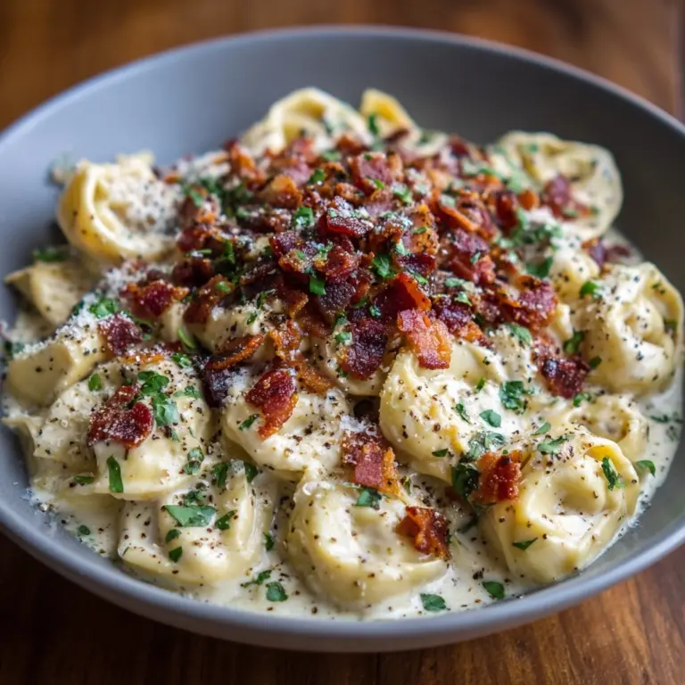 Creamy Tortellini Carbonara Recipe