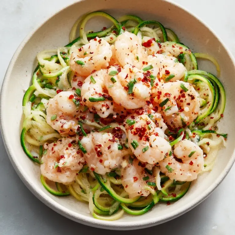 Garlic Butter Shrimp with Zucchini Noodles Recipe