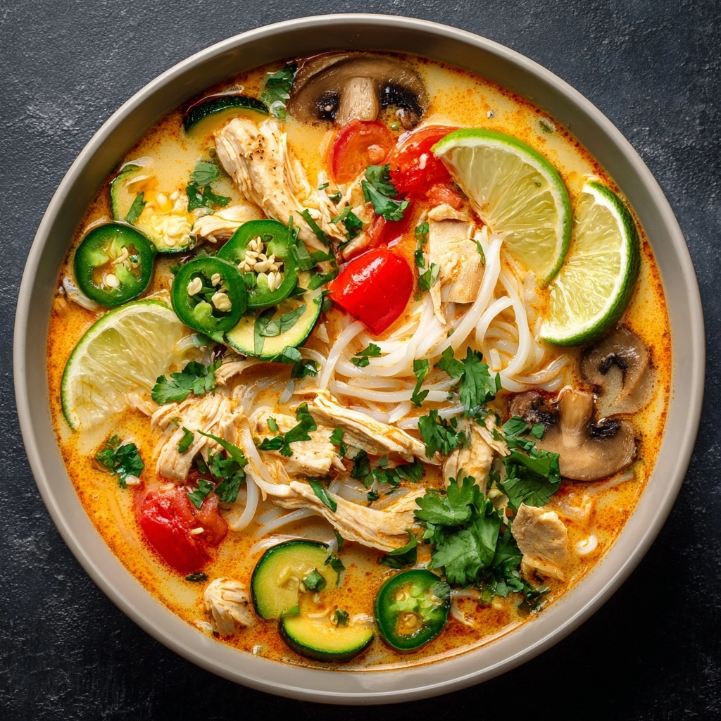 Easy Thai Chicken Curry Soup Recipe - Recipe Image