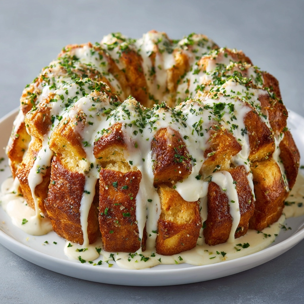 Irresistible Chicken Alfredo Monkey Bread Recipe - Recipe Image
