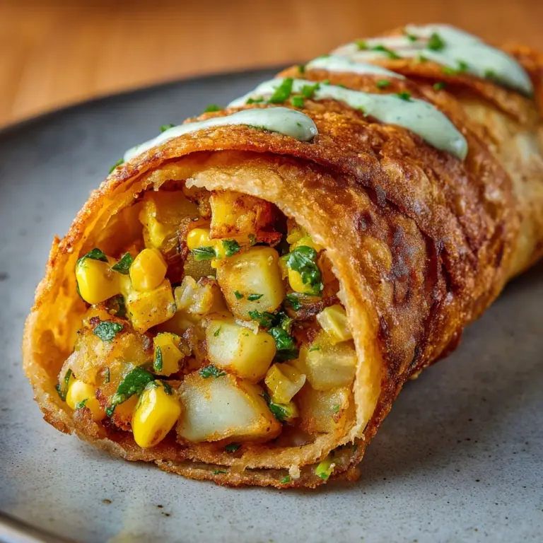 Crispy Elote Egg Rolls Recipe