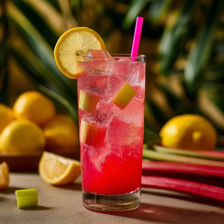 Refreshing Rhubarb Lemonade Recipe
