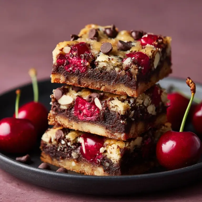 Cherry Chocolate Chip Blondies Recipe