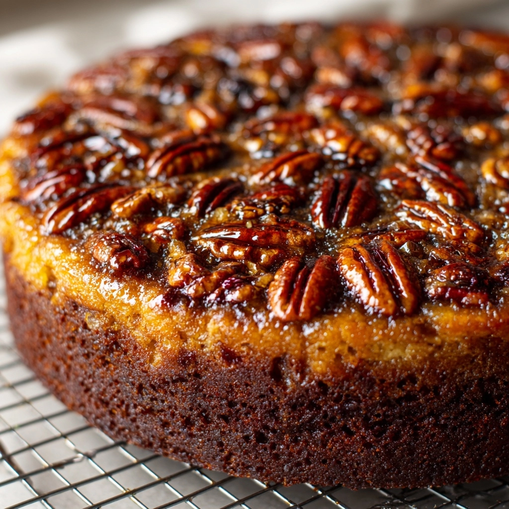 Upside-Down Georgia Pecan Cake Recipe - Recipe Image