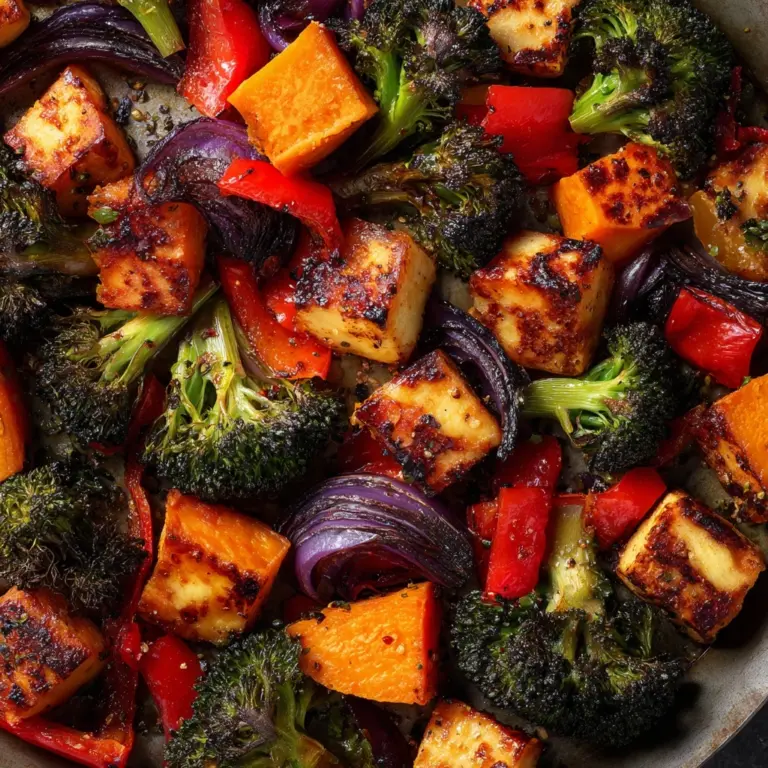 Warm Roasted Veggie Salad with Maple Dijon Vinaigrette Recipe
