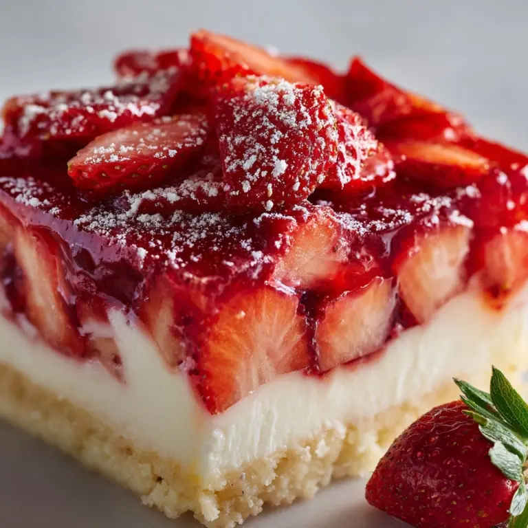 No-Bake Strawberry Jello Lasagna Recipe