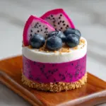 No-Bake Dragon Fruit Mini Cheesecakes Recipe