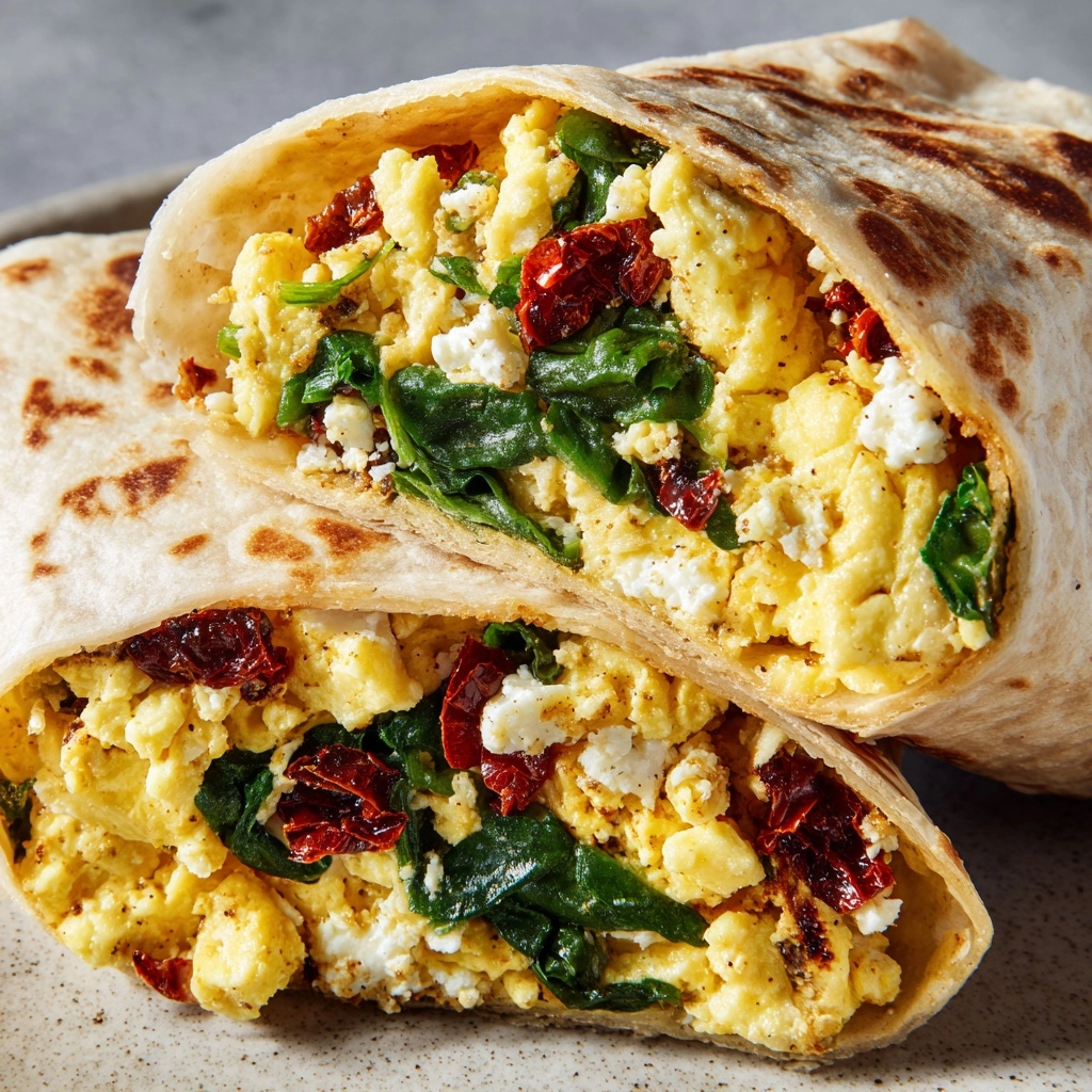 Spinach and Feta Wrap Recipe - Recipe Image