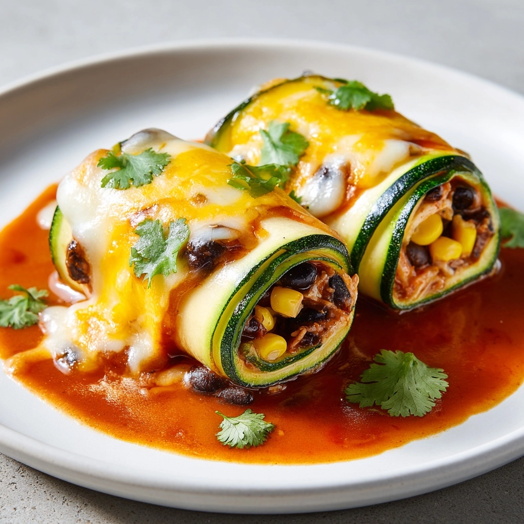 Zucchini Enchilada Roll Ups Recipe - Recipe Image