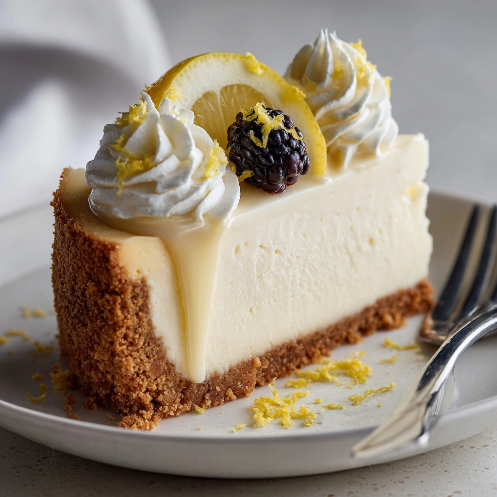 No-Bake Lemon Cheesecake Recipe - Recipe Image