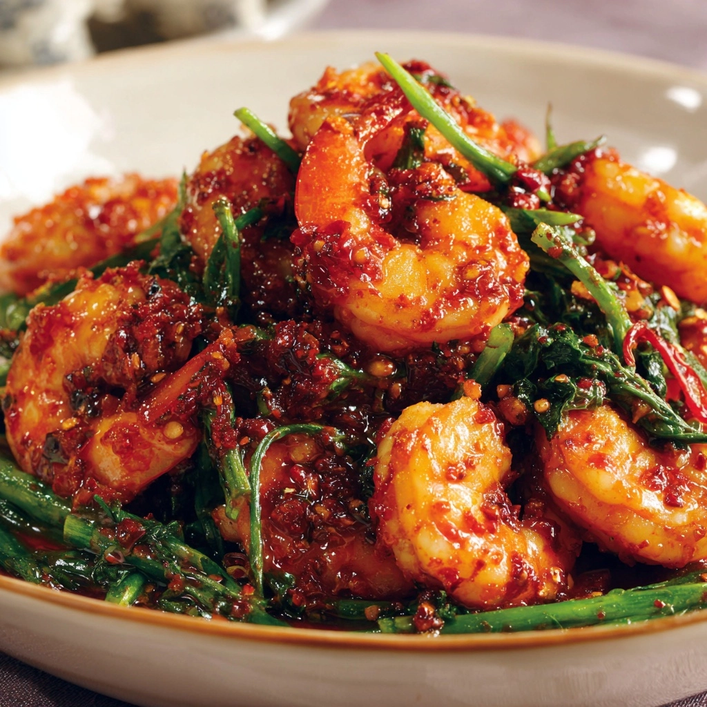 Garlic Shrimp With Chili Crisp Recipe - Recipe Image
