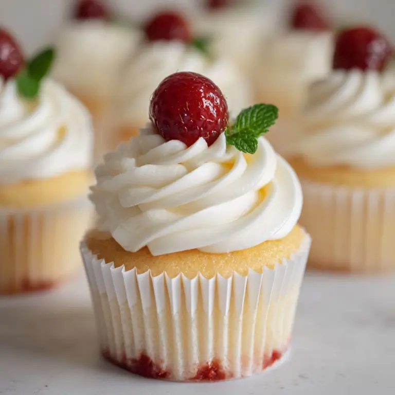 Peach Raspberry Heaven Cupcakes Recipe