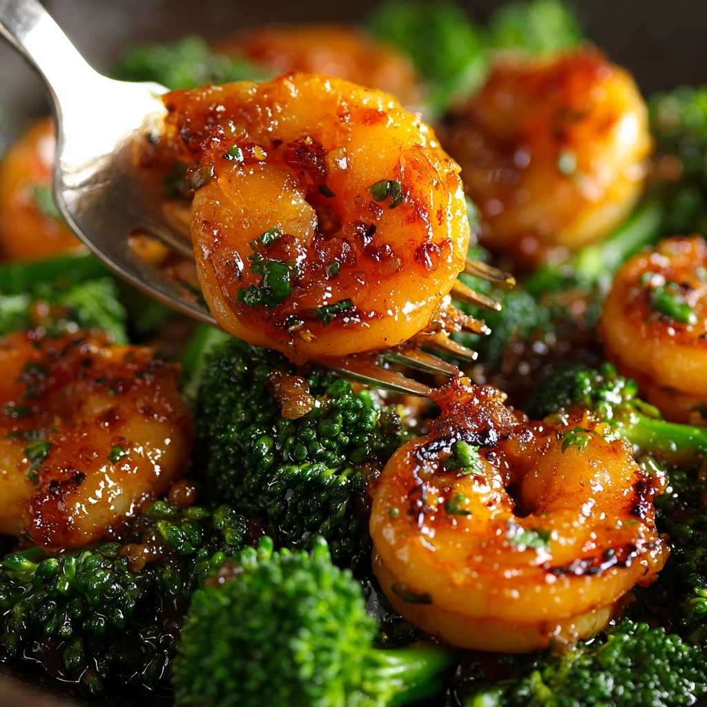 Honey Garlic Butter Shrimp & Broccoli Recipe - Recipe Image