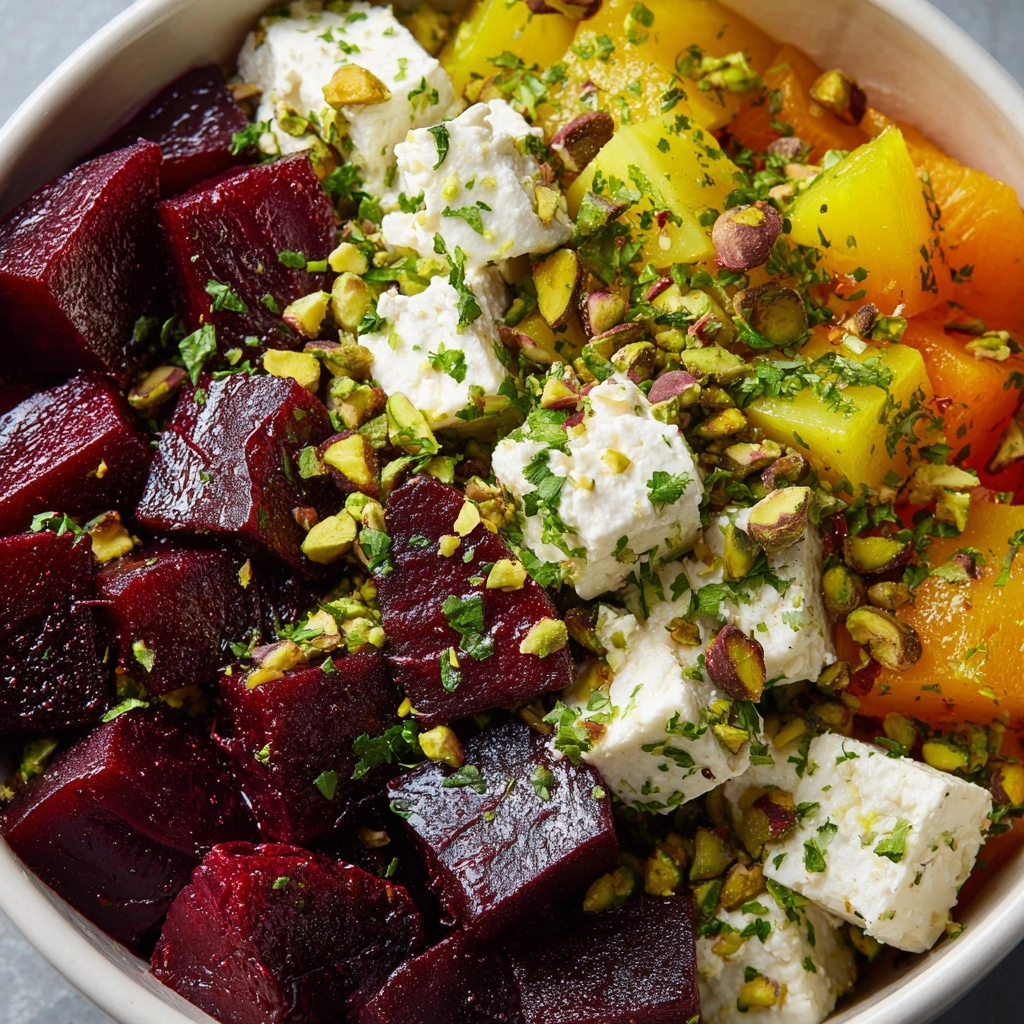 Orange Beet Salad with Feta and Pistachios Recipe - Recipe Image