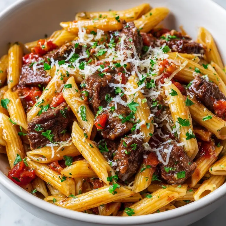 Delicious Garlic Beef Pasta Recipe