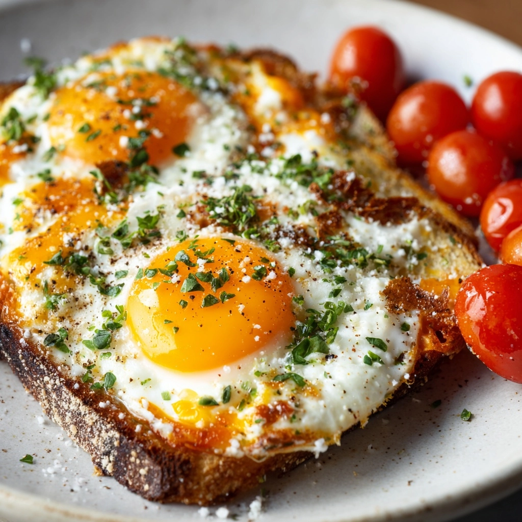 Mediterranean Baked Feta Eggs Recipe - Recipe Image