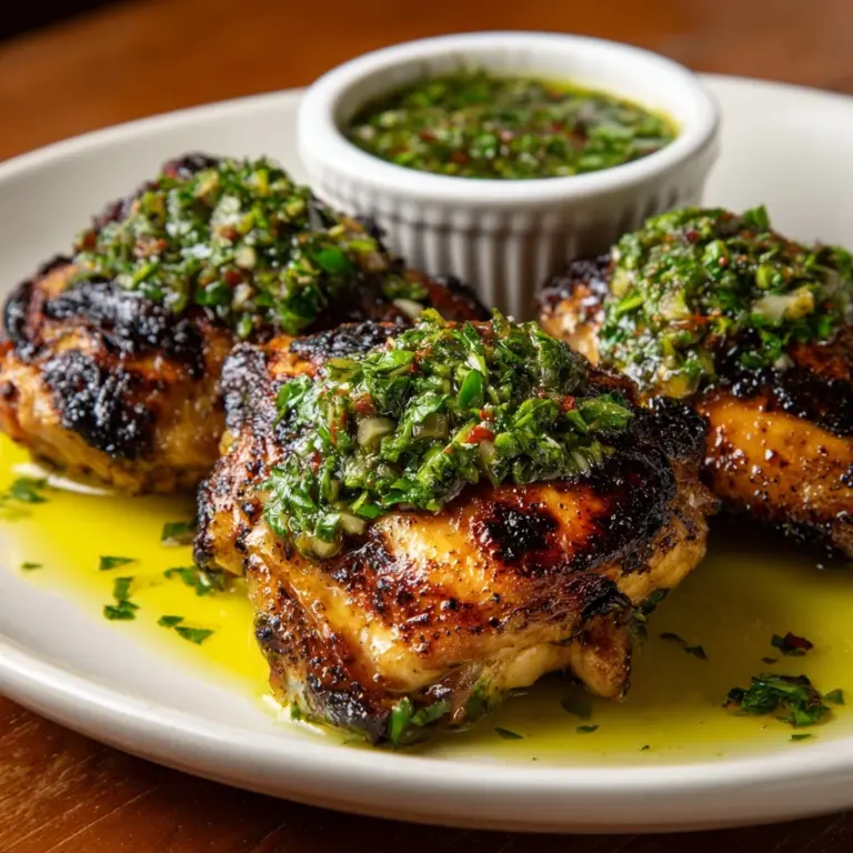 Chimichurri Chicken Thighs Recipe