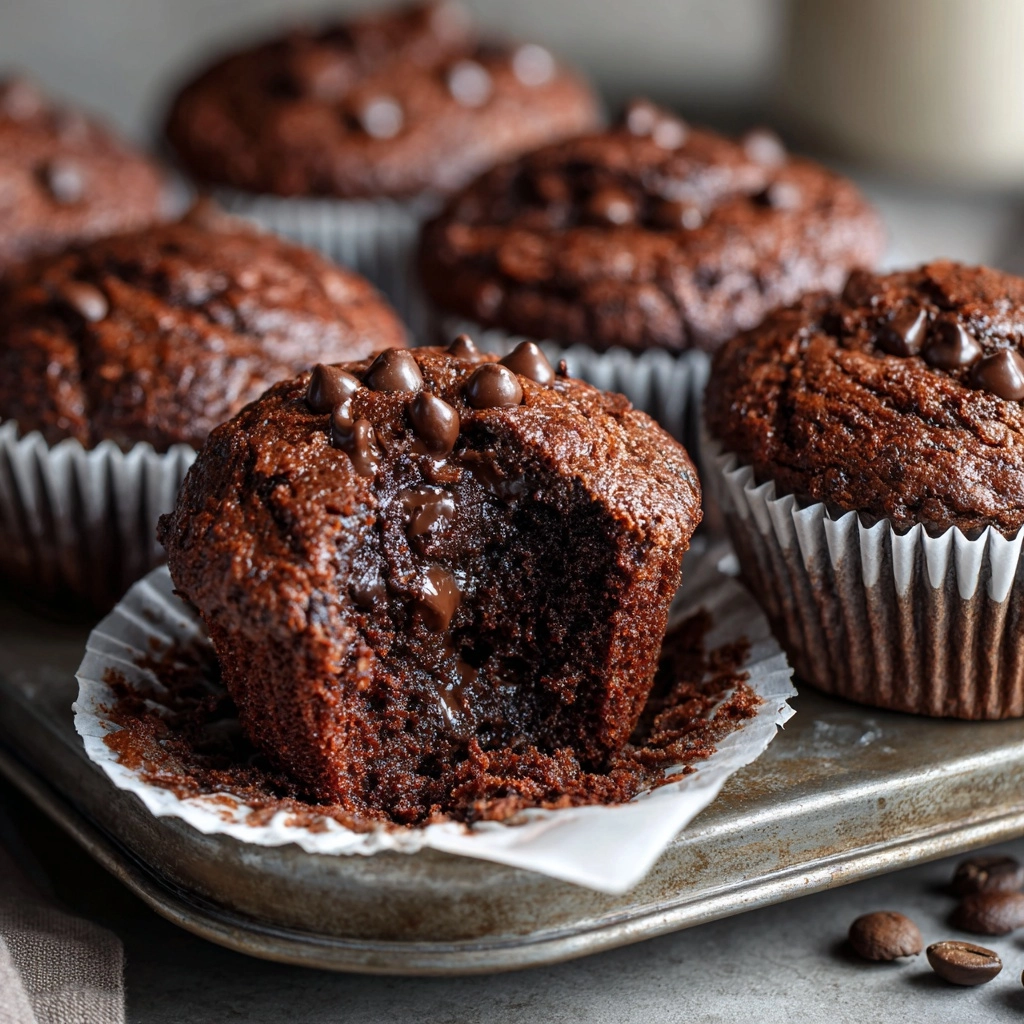 Double Chocolate Espresso Muffins Recipe - Recipe Image
