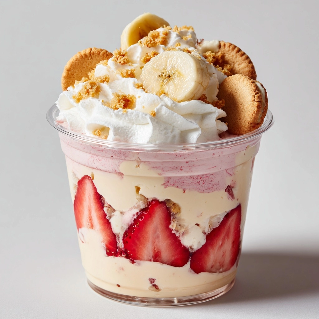 Strawberry Cheesecake Banana Pudding Recipe - Recipe Image