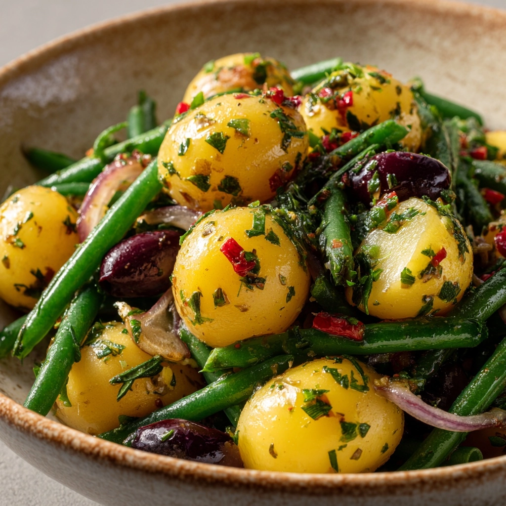 French-Style Potato and Green Bean Salad Recipe - Recipe Image