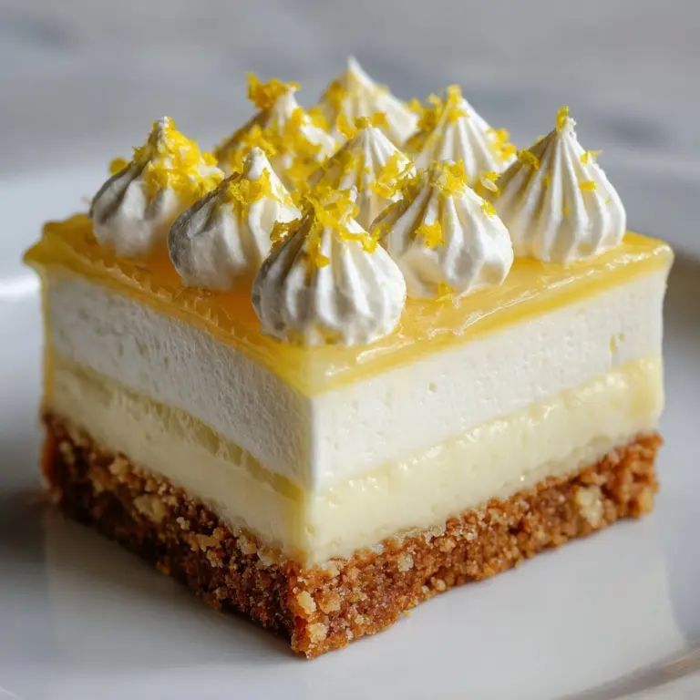 Lemon Cream Pie Bars Recipe