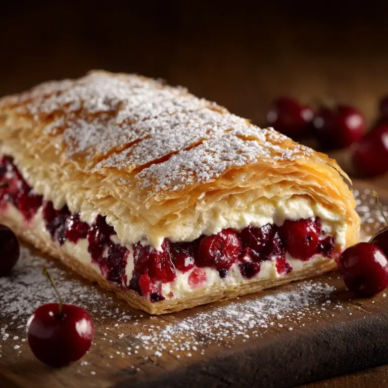 Creamy Cherry Strudel Recipe