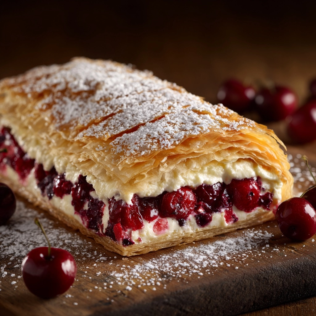 Creamy Cherry Strudel Recipe