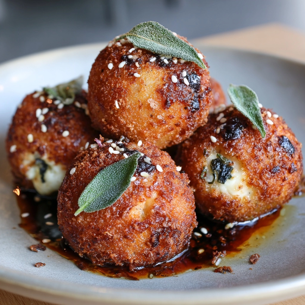 Fried Goat Cheese with Tarragon + Honey Recipe - Recipe Image
